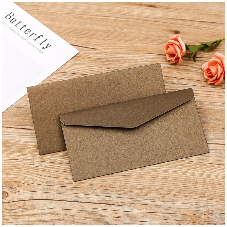 50pcs/lot 22x11cm Envelope High-grade 250g Pearlescent Paper Envelopes for Wedding Invitation Business Supplies Stationery