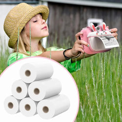Self-Adhesive Instant Camera Print Refill Paper- Photo Printer Thermal Paper Rolls Instant Print Camera Refill Paper,57x30mm