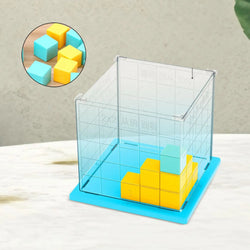 Small Cube Blocks Mathematics Tool Cubic Positioning Grid Educational Toy Math Learning Cubes for Problem Solving Skills Kids
