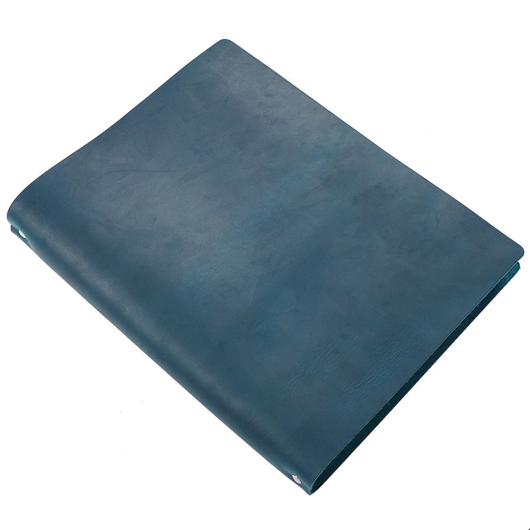 First-layer Cowhide Notebook A4 Enlarged Notebook Crazy Horse Leather Binder Thickened Sketchbook Retro Notepad Gift Notebook