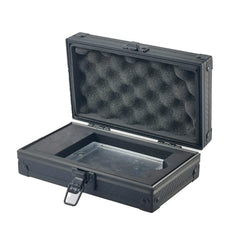 Carbon Fiber Pattern Trading Card Storage Case with Removable Dividers for PSA/BGS/CGC Graded Sports Slab Holder Box Organizer