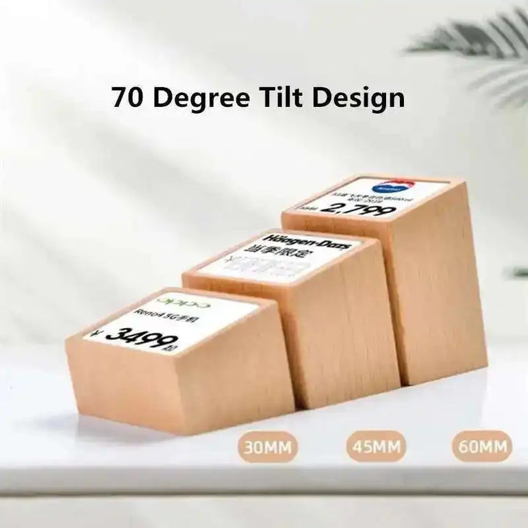 Sign Holder Price Name Card Tag Label Counter Top Number Price Tag Price Display Stand Case