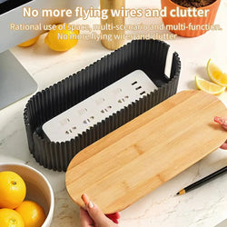 Cable Storage Organizer Wire Storage Cable Holder Outlet Hider Cord Organizer Extension Hiders Concealer Tidy Desktop Management