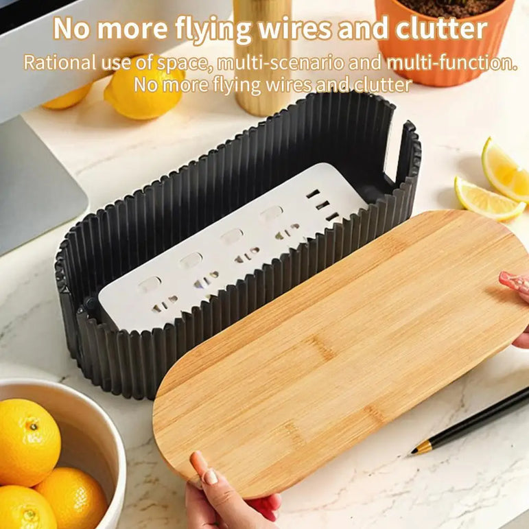 Cable Storage Organizer Wire Storage Cable Holder Outlet Hider Cord Organizer Extension Hiders Concealer Tidy Desktop Management