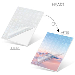 10 Sheets Cold Laminating Film Glossy Transparent Label Sticker Self Adheisve Lamination Film Waterproof Overlay Photo Picture