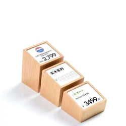 Sign Holder Price Name Card Tag Label Counter Top Number Price Tag Price Display Stand Case