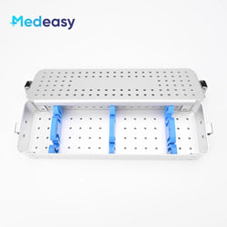 Rigid Endoscope Sterilizing Container Aluminium ENT Endoscopy Sterilization Tray Disinfection Box Case for Medical Instruments