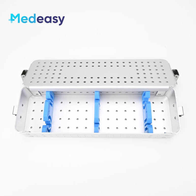 Rigid Endoscope Sterilizing Container Aluminium ENT Endoscopy Sterilization Tray Disinfection Box Case for Medical Instruments