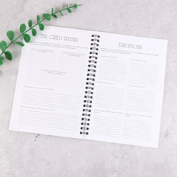Self-help personal growth notebook: a daily writing guide to integrating and transcending the shadow, spiral bound soft cover
