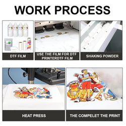 A3 A4 50/100DTF film cold hot warm peel  for Direct to Film Printer Heat Transfer Paper For Epson L1800 DX5 Printhead DTF printe