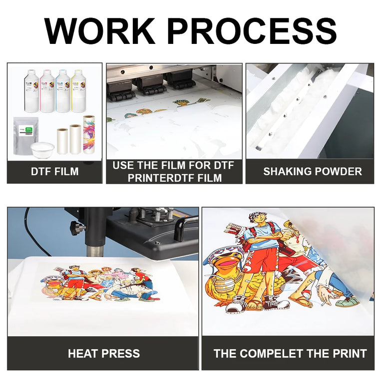 A3 A4 50/100DTF film cold hot warm peel  for Direct to Film Printer Heat Transfer Paper For Epson L1800 DX5 Printhead DTF printe