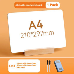 Small Whiteboard Small Blackboard on Double-sided Desk Children's Drawing Board  Shop Erasable Whiteboard Teaching Bulletin