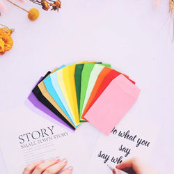 20pc Small 6x9cm Gule Stick Paper Letter Pocket Envelops for Cash Coin Mini Paper Envelopes Bag Small Business Supplies Red