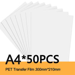 A3 A4 50/100DTF film cold hot warm peel  for Direct to Film Printer Heat Transfer Paper For Epson L1800 DX5 Printhead DTF printe