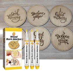 Scorch Pen Marker 3pcs 5ml Wood Burning Pen DIY Quick Craft Tools Creative Wood Markers For Artists Beginners Crafts