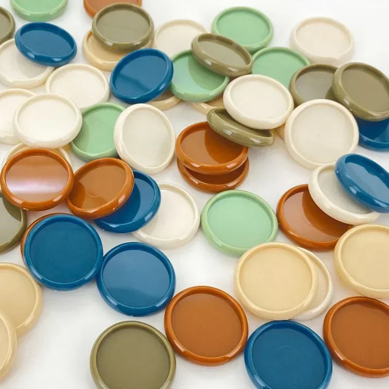 500pcs 24 28mm 32mm Notebook Ring Buckle High Gloss Plastic Disc Buckle Album Journal Planner Mushroom Hole Binding Ring Buckle