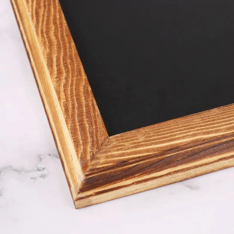 Rectangle Hanging Wooden Message Blackboard Chalkboard Wordpad Sign Kids Board D5QC