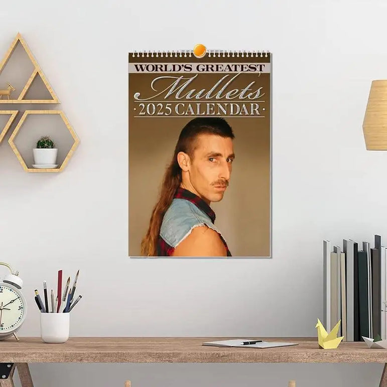 2025 Calendar Mullets Hair Stylist Journal Mullets Calendar Funny 2025 World's Greatest Mullets Calendar Journal Calendars For