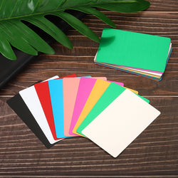 10/20/50Pcs 0.21mm Metal Business Cards Blank Name Card Laser Engraving Aluminum for DIY Gift Cards, Black Matte
