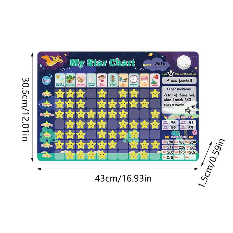 Magnetic Reward Chart Toys For Children Good Habits To Develop Time Activity Schedule Refrigerator Stickers Games