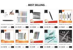 20pcs\set L:4.5 In Ballpoint Pen Refills for Cross Pens Medium Point blue Black Ink