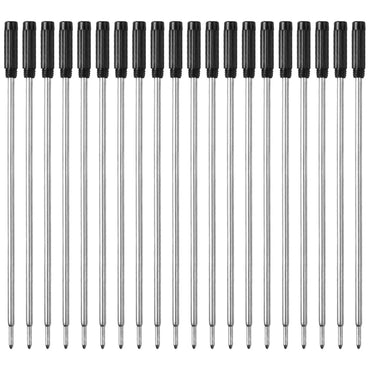 20pcs\set L:4.5 In Ballpoint Pen Refills for Cross Pens Medium Point blue Black Ink