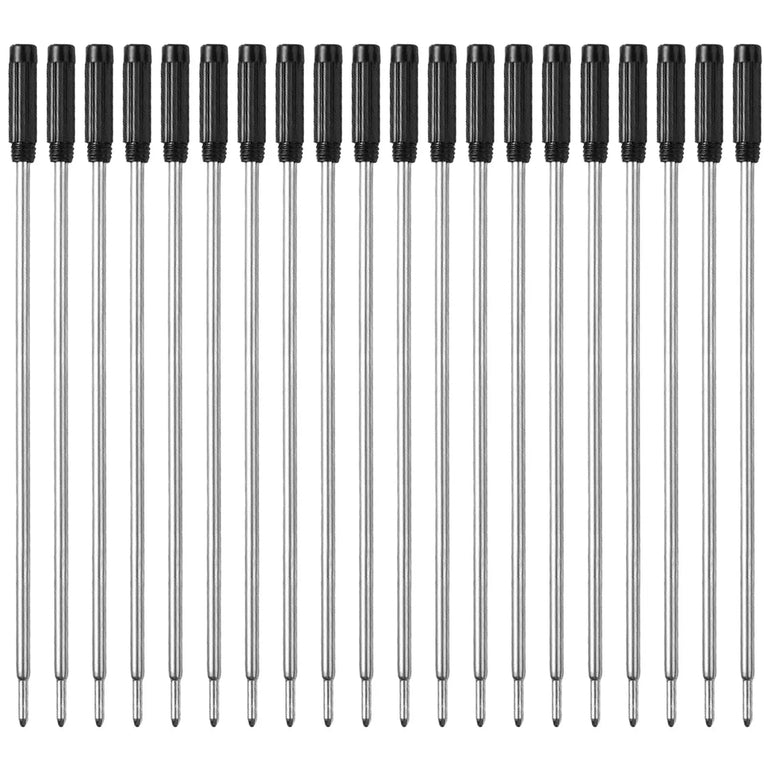 20pcs\set L:4.5 In Ballpoint Pen Refills for Cross Pens Medium Point blue Black Ink