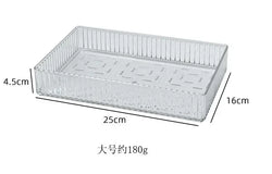 Unlimited Desk Drawer Organizers Set Plastic Bathroom Storage Makeup Organizer Clear Transparent Storage Box Bins