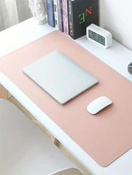 1pc Large Size 600*300mm Office Desk Protector Mat PU Leather Waterproof Mouse Pad Desktop Keyboard Desk Pad Gaming Mousepad