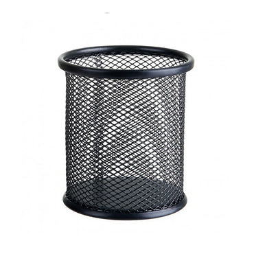 1Pcs Pencil Holder Office Desk Metal Mesh Square Round Pen Pot Cup Case Container Organiser Durable Pencil Case