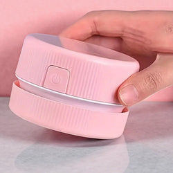 Desk vacuum cleaner, mini small household rubber paper cleaner, portable student supplies, office supplies, desktop storage box