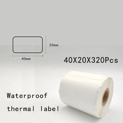 5PK Thermal Adhesive Label Papers for P1 Label Papers DP23 DP30 DP80 Label Maker  Waterproof  Tear Resistant Sticker