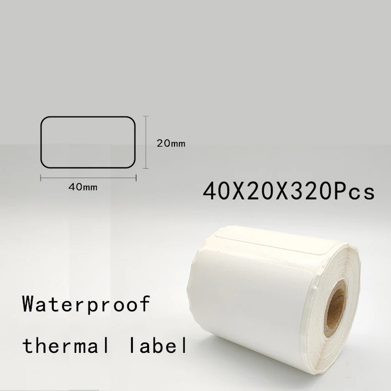 5PK Thermal Adhesive Label Papers for P1 Label Papers DP23 DP30 DP80 Label Maker  Waterproof  Tear Resistant Sticker