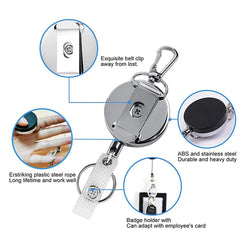 New Retractable Nurse Badge Reel Clip Badge Holder Students Doctor ID Card Holder Keychain Office Accessories