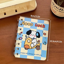 A7 Cartoon Capybara Coil Notebook Kawaii Learning Coil Book Cute Study Pocket Notepad Small Notebook School Stationery 
﻿ 
﻿