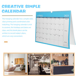 Monthly Planner Wall Calendar Household Hanging Desk Monthly Calendars Office Planner Clear Printed Paper Family Schedule Home