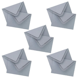 10x Lace Paper Envelopes Gift Small Invitation Envelopes for Thanksgiving Greeting Cards Party Invitations