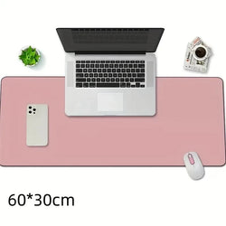 1pc Large Size 600*300mm Office Desk Protector Mat PU Leather Waterproof Mouse Pad Desktop Keyboard Desk Pad Gaming Mousepad