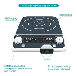 JOANLAB Multi-station Magnetic Stirrer Digital Display Laboratory Stirrer Magnetic Mixer With Heating Four-station Six-Position