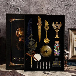 Feather Quill Pen Calligraphy Feather Pen Stationery Set Complete Calligraphy Feather Pen Set Accessories For Christmas