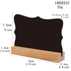Wooden Double-sided Small Chalkboard Ornaments Home Decoration Hotel Bar Writing Board Double-sided Chalkboard Message Board CRA