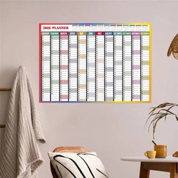 2025 Calendar Planner Sheet Large Wall Calendar Kawaii To Do List Planner Target List Schedule Organizer Office Supplies