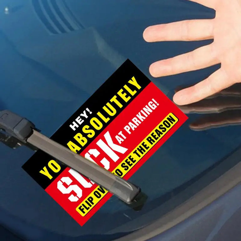 50Pcs Bad Parking Cards You Absolutely Suck At Parking Cards, Bad Parking Cards Parking Violation Tickets Funny Hilarious Prank