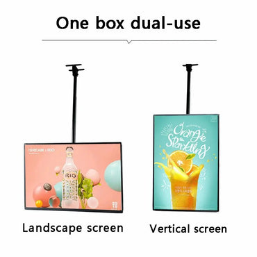4K ultra clear ultra-thin advertising board LED lightbox, LED menu board, LED advertising poster display screen