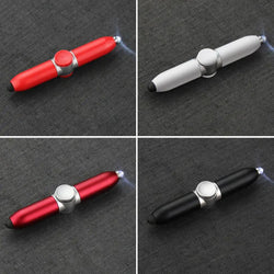 Creative Fingertip Gyroscope Pens Gyro Spinner Light Fidget Toy Pen With Led Relief Stress Finger Ballpoint Pen