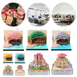 Castl Desk Calendar 2025 Tear-Away 3D Calendar Memo Pad Creative Desk Calendar DIY Notes Notepad 3D Art Calendar Paper