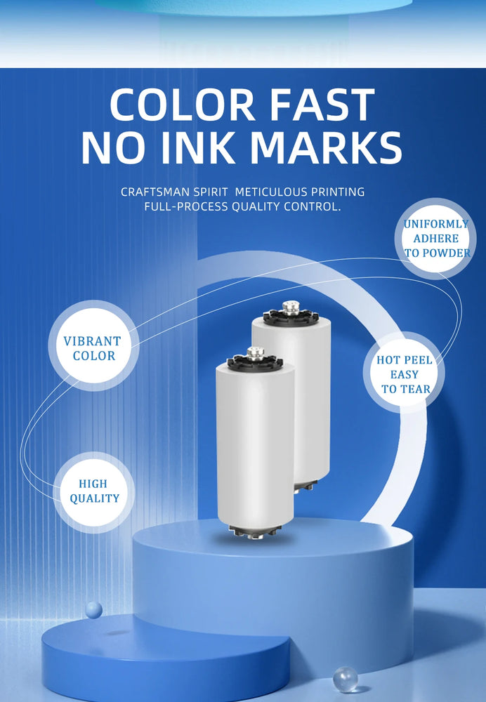 Heyme DTF Film Roll 33cm/40cm/60cm*100m PET Transfer Film Printing For Digital Inkjet For Direct Transfer Film Printing