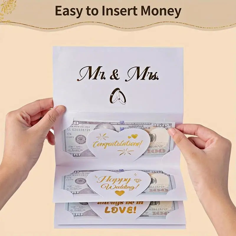Money Holder For Cash Wedding Money Envelope Wedding Card Money Holder Wedding Envelope For Family Friends Home