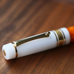 MAJOHN M400 Fountain Pen #6 sliver EF/F Nib with Converter Resin Writing Ink Pen Office school supplies high quality gift pens
