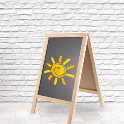 1 Set Of Double Sided Wooden Blackboard Chalk Board Children Whiteboard Writing Board Freestanding Chalk Board For Kids